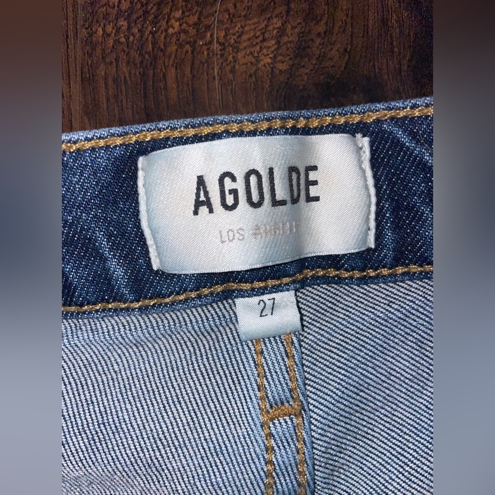 Agolde Riley Long Jean High Rise Straight - Picture 5 of 10